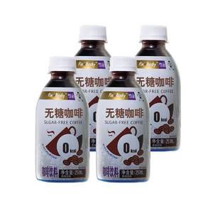 旺旺 Fix Body 无糖黑咖啡饮料250mL*4瓶