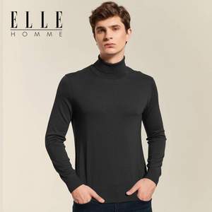 ELLE HOMME 2021秋冬新品男士高领毛衣100%羊毛衫 多色