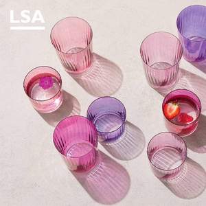 LSA International Gems宝石系列 幻彩水晶玻璃杯310ml*4个 ‎G060-09-149