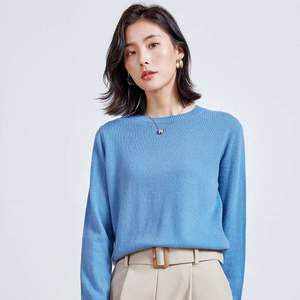 BBLLUUEE 粉蓝衣橱 100%绵羊毛21冬新款女式羊毛衫 6色
