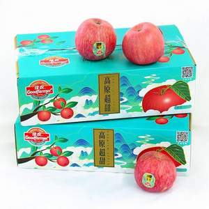 Goodfarmer 佳農(nóng) 高原超甜 陜西洛川紅富士蘋果 1kg 單果140g-170g