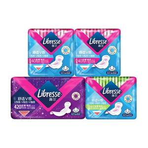 libresse 薇爾 極薄瞬吸棉柔日夜組合衛(wèi)生巾 34片*2件