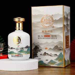 中华老字号，白水杜康 御窖江山 52度浓香型白酒500mL*6瓶 配3个礼品袋