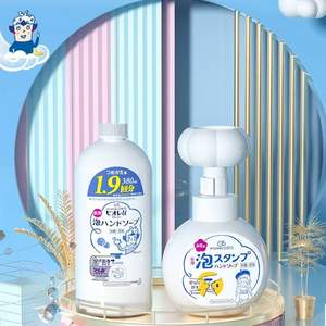 Kao 花王 泡沫印章兒童洗手液補(bǔ)充裝 380ml+花朵空瓶*1