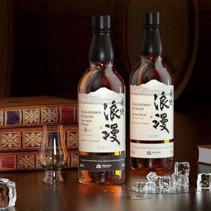 日本原瓶进口，Nagahama Roman 长滨浪漫 8年纯麦威士忌 700mL 
