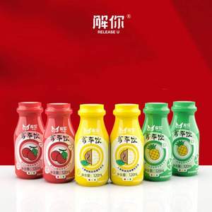 雀巢研發(fā)，曼士元 解你 菁萃飲天然萃取益生菌飲料120ml*6瓶*2件