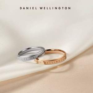 情人节好礼，Daniel Wellington 丹尼尔·惠灵顿 Classic Ring RG 男女玫瑰金/典雅银对戒戒指