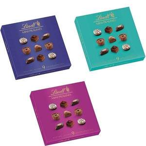Lindt 瑞士莲 Mini Pralines 迷你花式巧克力糖果礼盒44g*20盒装