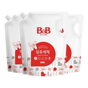 B&B 保宁 韩国进口 婴儿洗衣液 补充装 2100ml*3袋装