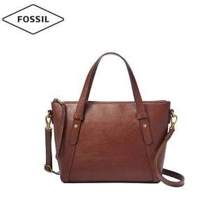 Fossil 化石 MEDIUM系列 女士复古牛皮通勤斜挎包大容量托特包 SHB2720001 4色