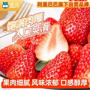 盒马生鲜 丹东99红颜草莓 1400g 