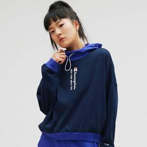 Champion 冠军牌 EW-STS06 女士草写Logo连帽卫衣