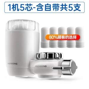 安之星 AZX-JSQ-05 水龙头净水器 含5只滤芯