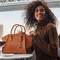 Michael Kors 邁克·科爾斯  Avril 小號(hào)/大號(hào)皮質(zhì)手提包翅膀包 35F1G4VM2L
