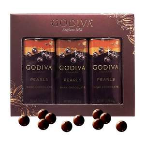 88VIP会员，Godiva 歌帝梵 黑巧克力豆43g*3罐+凑单品