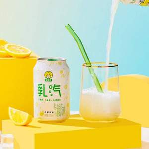 伊利 优酸乳 乳汽 柠檬味气泡乳汽水320mL*6罐*2件