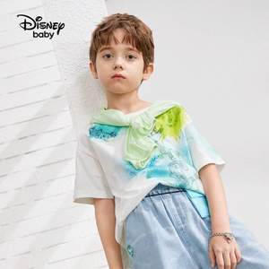 Disney baby 迪士尼 2022夏季新款男童扎染短袖T恤 （100~160码）多款