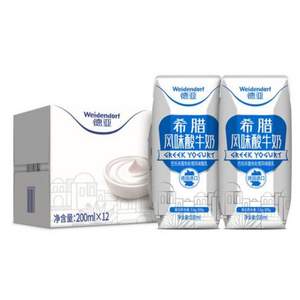 Weidendorf 德亚 希腊酸奶 200ml*12盒