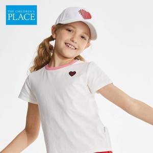 北美童装TOP品牌，The Children's Place 绮童堡 女童清新风水果可爱章仔短袖T恤（90~150码）多色