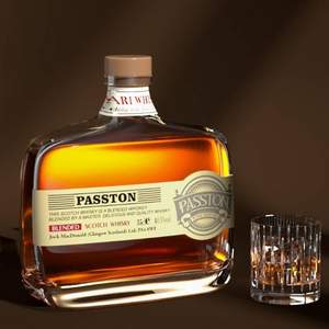 苏格兰进口，PASSTON 派斯顿 苏格兰威士忌350mL*2件 赠威士忌酒杯