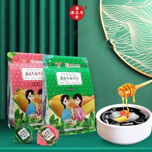 臨期低價，中華老字號 潘高壽 紅豆味/原味 龜苓膏小果凍布丁375g*3袋