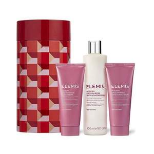 Elemis 艾丽美 英伦玫瑰护肤3件礼盒套装（沐浴露300ml+身体乳100ml+护手霜100ml）