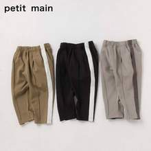 日本超高人气童装品牌，petit main 儿童运动撞色针织裤长裤 34款可选