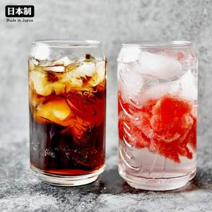 Aderia 石塚硝子 B-5468 可口可乐 罐型玻璃杯355mL*6个装 