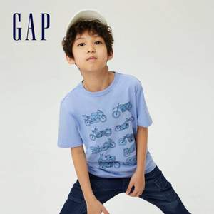 Gap 盖璞 男童中大童纯棉短袖T恤825594（110-160cm码） 多色