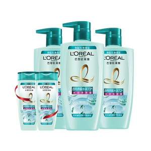 LOREAL 欧莱雅 透明质酸水润洗发水 500ml*3瓶+赠100ml*2