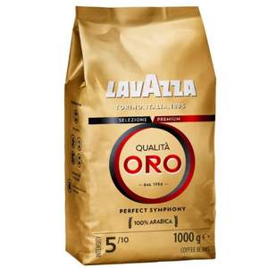 低过海淘！88会员，Lavazza 拉瓦萨 ORO欧罗金标咖啡豆 1kg*2件