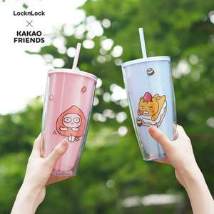 Lock&Lock 樂扣樂扣 Kakao聯(lián)名款 HAP507 ins風(fēng)可愛吸管杯750mL