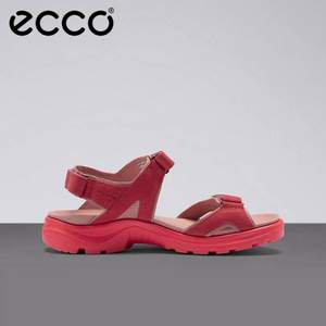 ECCO 爱步 女士魔术贴缓震沙滩凉鞋 越野822153 多色多码