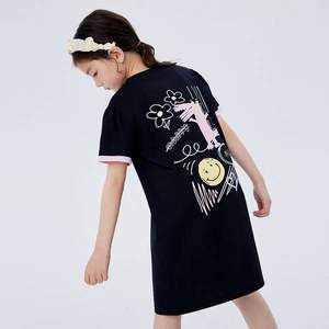 MQD 马骑顿 2022夏季新款女童圆领连衣裙（110-160cm）