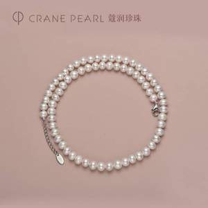 CRANE PEARL 蔻润珍珠 念容 精选扁圆形淡水珍珠项链