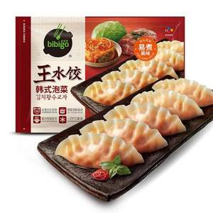 PLUS会员，bibigo 必品阁 韩式泡菜王水饺 1200g*3件