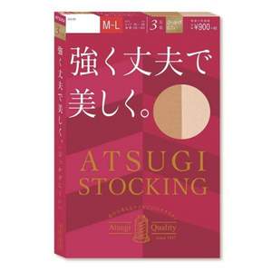 ATSUGI 厚木 Stocking系列 結(jié)實(shí)感薄款連褲絲襪 3雙 FP9033P