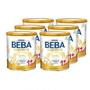 超高端，Nestlé 雀巢 BEBA贝巴 Supreme至尊版 1+段幼儿奶粉800g*6罐装 
