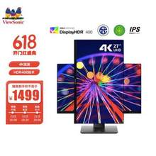 ViewSonic 優(yōu)派 VX2780-4K-HD-2 27英寸IPS顯示器（4K、HDR400、120%sRGB）