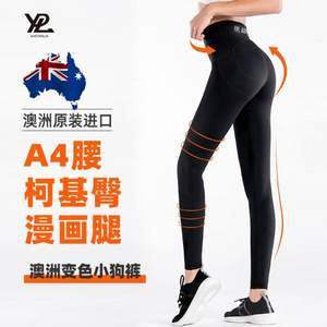YPL 三代变色小狗裤/3D瑜伽裤