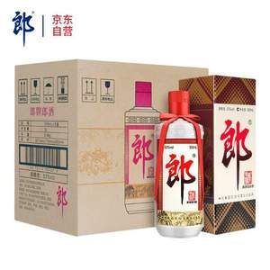 郎酒 郎牌郎酒 53度酱香型白酒500mL*6瓶 整箱装 送中粮蜂蜜250g*2瓶