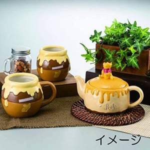 Sun Art 有趣食器 迪士尼小熊維尼 蜂巢蛋糕茶壺SAN3253