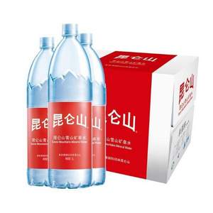 昆仑山 高端雪山矿泉水 1.5L*12瓶*3件