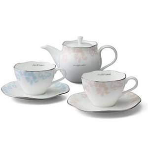日本产，Narumi 鸣海 Jill Stuart系列 陶瓷杯碟茶壶套装 97129-21972