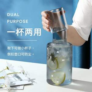 Relea 物生物 日式極簡耐高溫玻璃水壺杯子套裝 1L+250ml