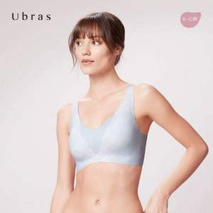 Ubras 蕾絲印花絲滑無(wú)痕背勾文胸 多色 UW12005