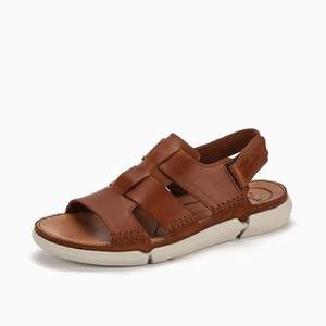 Clarks 其樂 Trisand Bay 男士真皮涼鞋  
