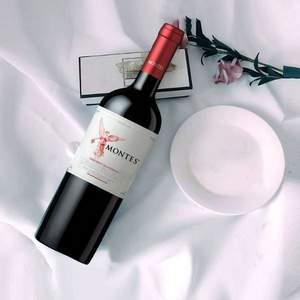 智利进口，MONTES 蒙特斯 天使珍藏赤霞珠干红葡萄酒 750ml*5件