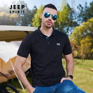 Jeep 吉普 春夏季男士户外运动短袖吸汗透气POLO衫 多色