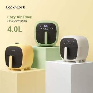 降￥40！Lock&Lock 乐扣乐扣 Cozy 不沾无油空气炸锅4L 三色